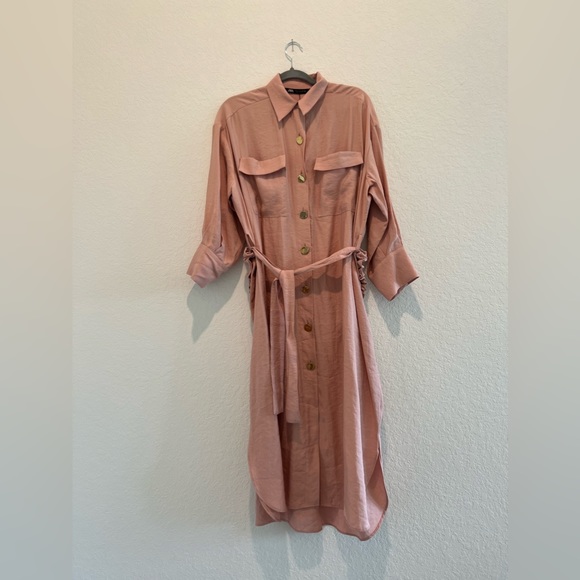 Zara oversize belted dress - Picture 4 of 4